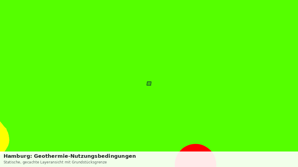 Statische Kartenansicht: Hamburg: Geothermie-Nutzungsbedingungen