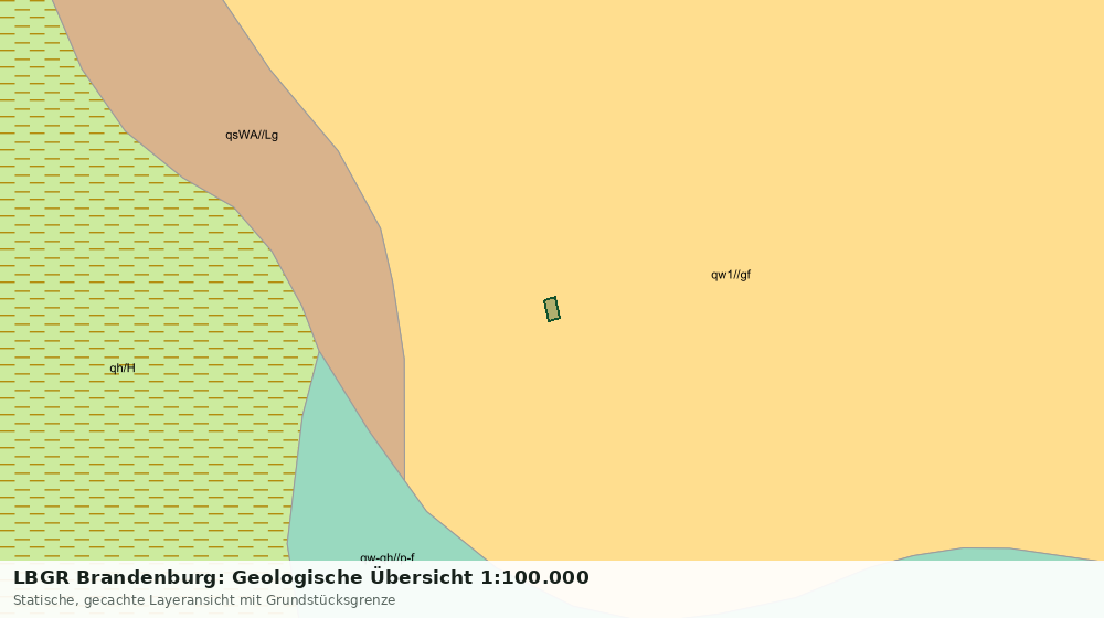 Statische Kartenansicht: LBGR Brandenburg: Geologische Übersicht 1:100.000