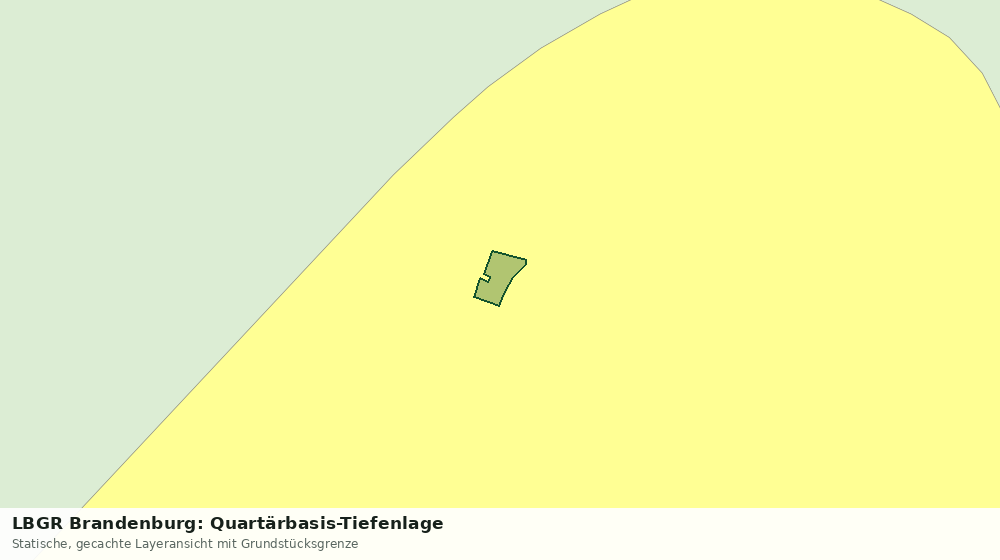 Statische Kartenansicht: LBGR Brandenburg: Quartärbasis-Tiefenlage
