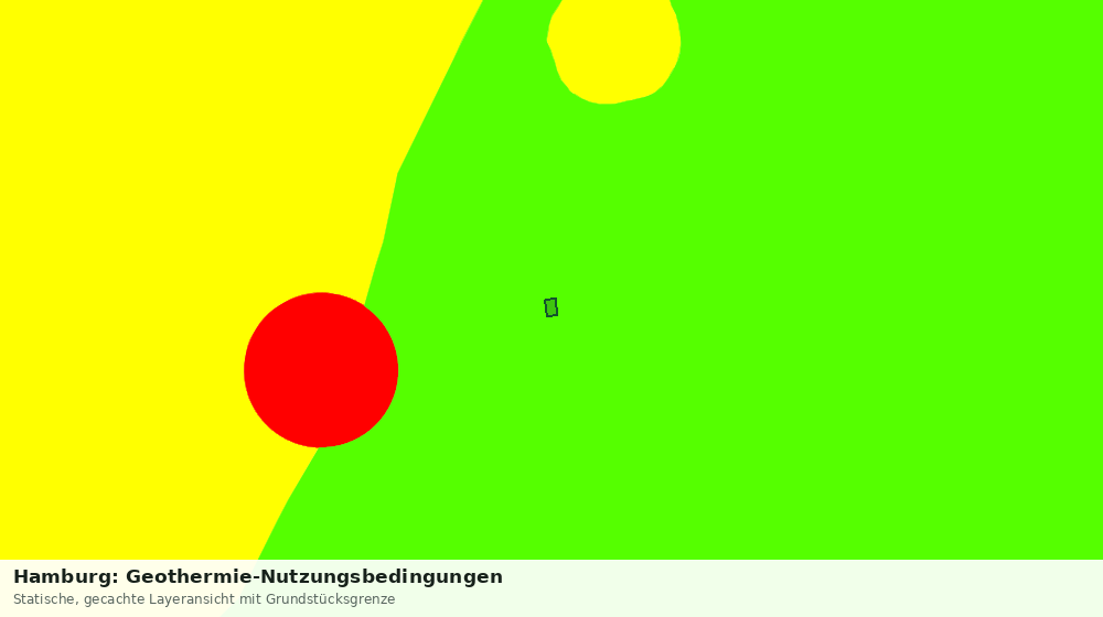Statische Kartenansicht: Hamburg: Geothermie-Nutzungsbedingungen