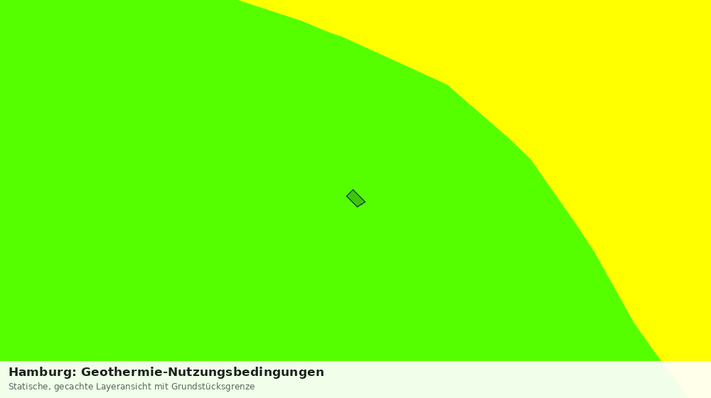 Statische Kartenansicht: Hamburg: Geothermie-Nutzungsbedingungen