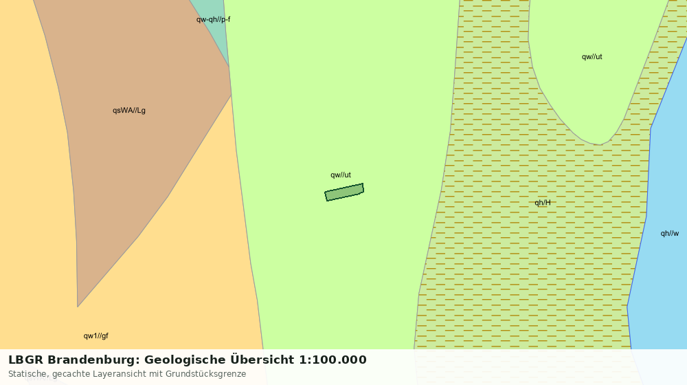 Statische Kartenansicht: LBGR Brandenburg: Geologische Übersicht 1:100.000