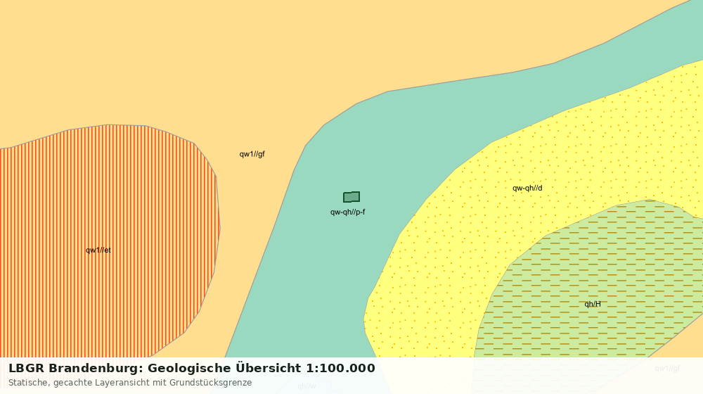 Statische Kartenansicht: LBGR Brandenburg: Geologische Übersicht 1:100.000