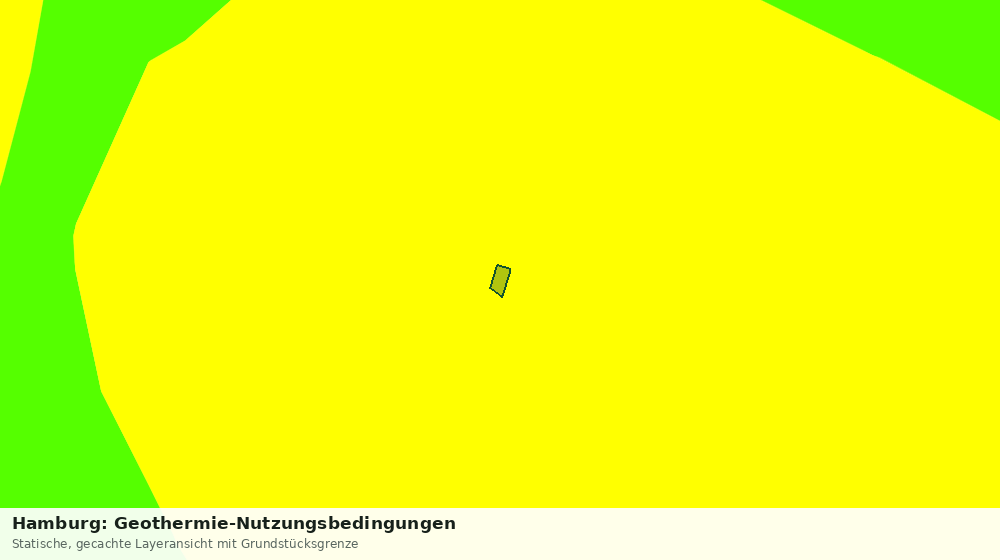 Statische Kartenansicht: Hamburg: Geothermie-Nutzungsbedingungen