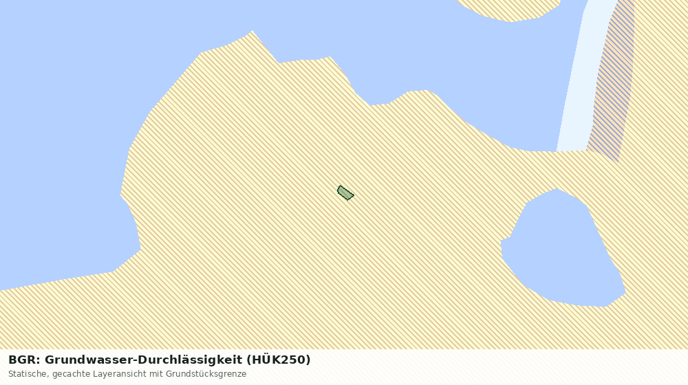 Statische Kartenansicht: BGR: Grundwasser-Durchlässigkeit (HÜK250)
