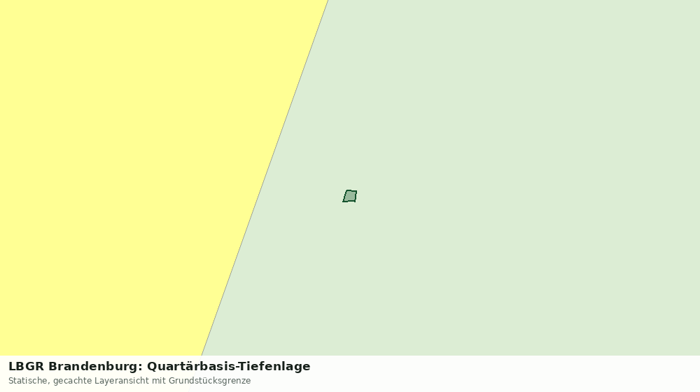 Statische Kartenansicht: LBGR Brandenburg: Quartärbasis-Tiefenlage