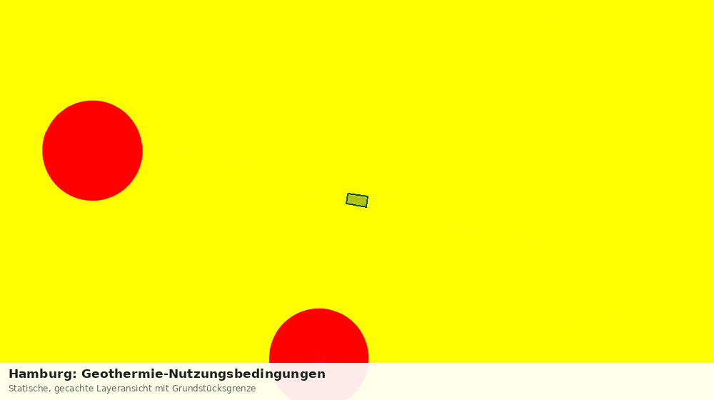 Statische Kartenansicht: Hamburg: Geothermie-Nutzungsbedingungen