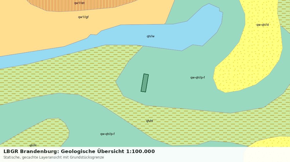 Statische Kartenansicht: LBGR Brandenburg: Geologische Übersicht 1:100.000