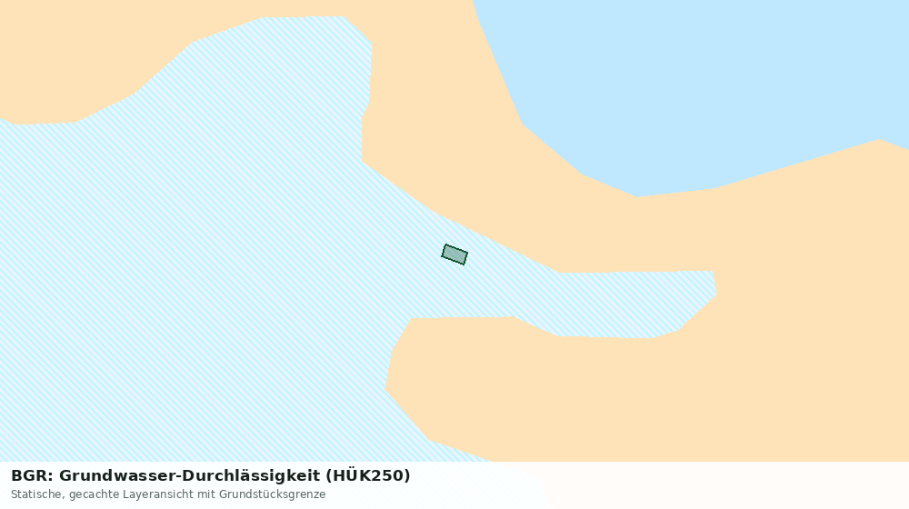 Statische Kartenansicht: BGR: Grundwasser-Durchlässigkeit (HÜK250)