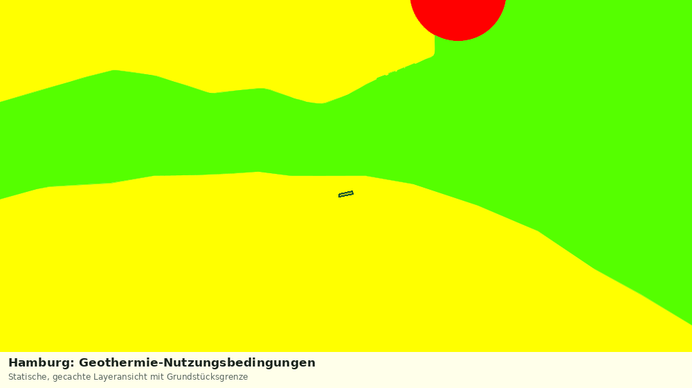 Statische Kartenansicht: Hamburg: Geothermie-Nutzungsbedingungen