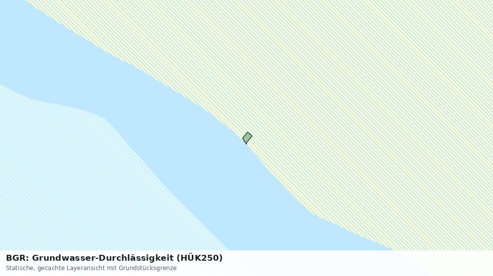Statische Kartenansicht: BGR: Grundwasser-Durchlässigkeit (HÜK250)