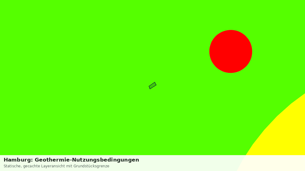 Statische Kartenansicht: Hamburg: Geothermie-Nutzungsbedingungen