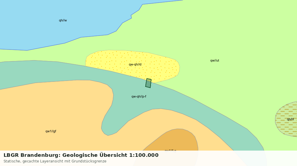 Statische Kartenansicht: LBGR Brandenburg: Geologische Übersicht 1:100.000