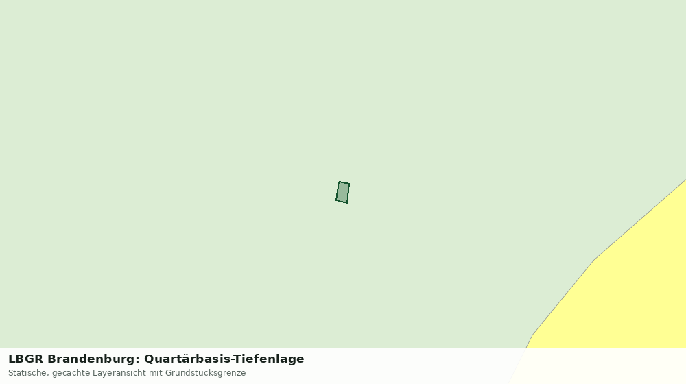 Statische Kartenansicht: LBGR Brandenburg: Quartärbasis-Tiefenlage