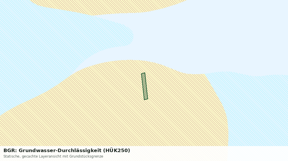 Statische Kartenansicht: BGR: Grundwasser-Durchlässigkeit (HÜK250)