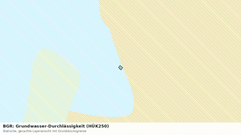 Statische Kartenansicht: BGR: Grundwasser-Durchlässigkeit (HÜK250)