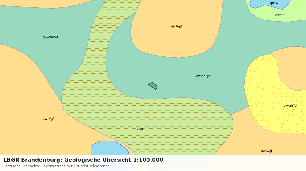 Statische Kartenansicht: LBGR Brandenburg: Geologische Übersicht 1:100.000