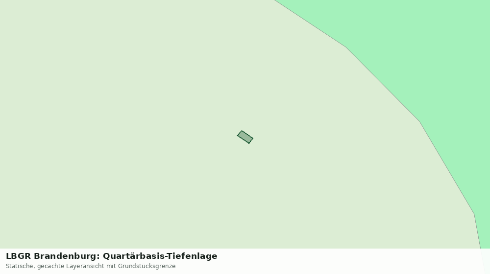 Statische Kartenansicht: LBGR Brandenburg: Quartärbasis-Tiefenlage