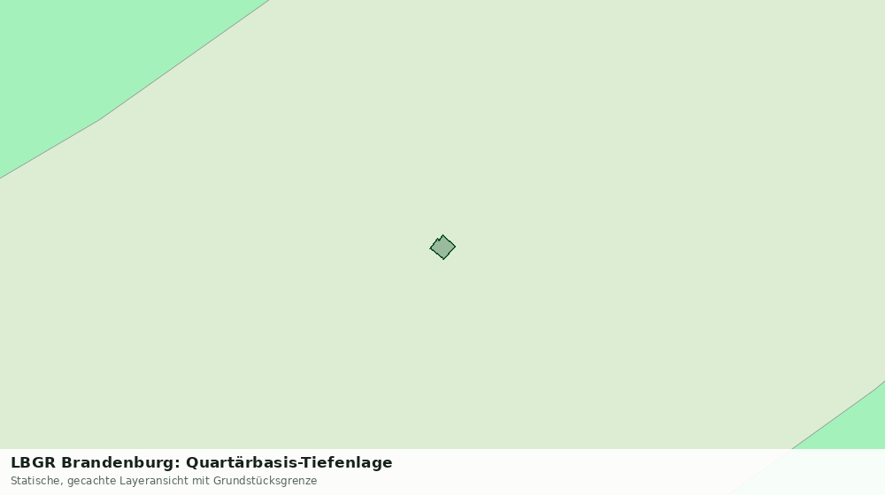 Statische Kartenansicht: LBGR Brandenburg: Quartärbasis-Tiefenlage