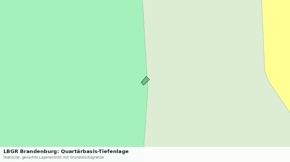 Statische Kartenansicht: LBGR Brandenburg: Quartärbasis-Tiefenlage