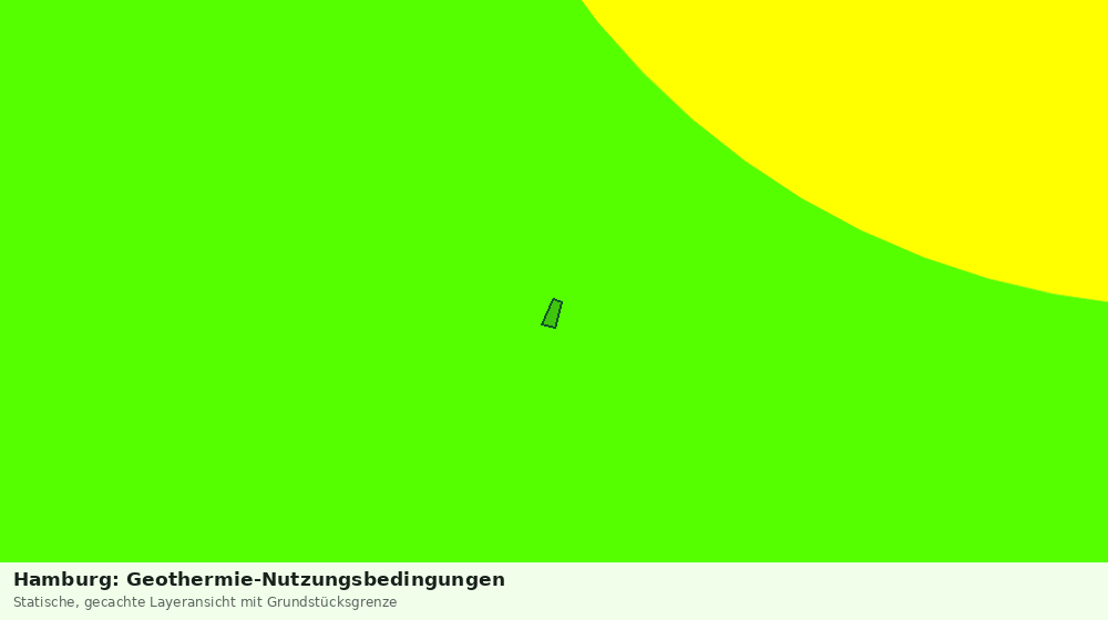 Statische Kartenansicht: Hamburg: Geothermie-Nutzungsbedingungen
