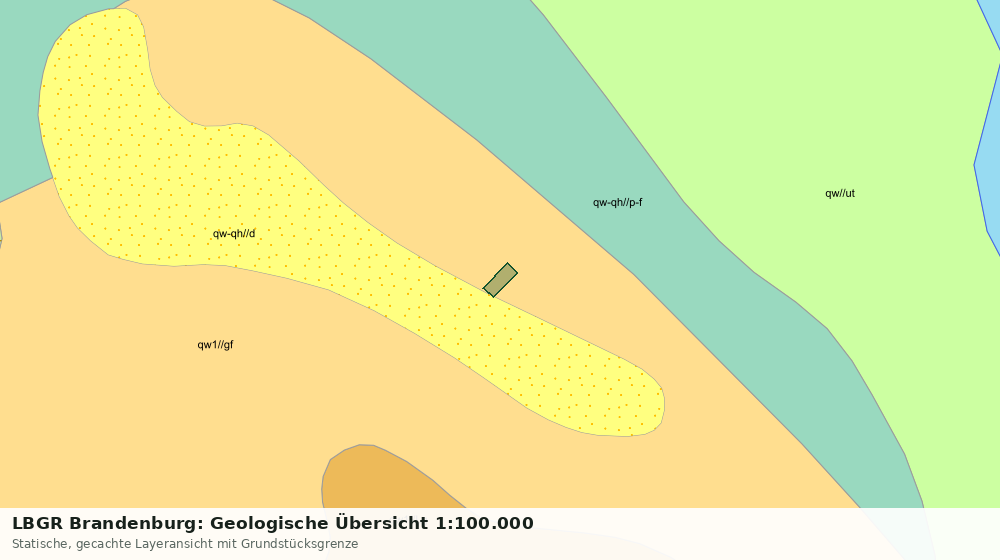 Statische Kartenansicht: LBGR Brandenburg: Geologische Übersicht 1:100.000