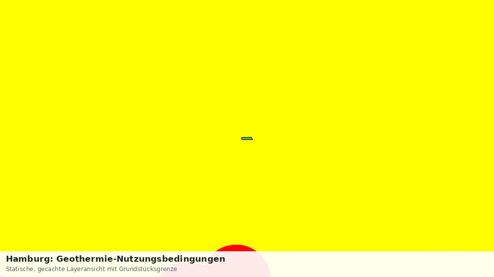 Statische Kartenansicht: Hamburg: Geothermie-Nutzungsbedingungen