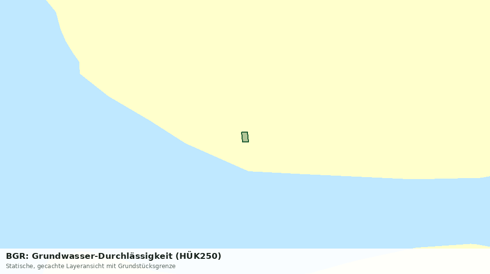 Statische Kartenansicht: BGR: Grundwasser-Durchlässigkeit (HÜK250)