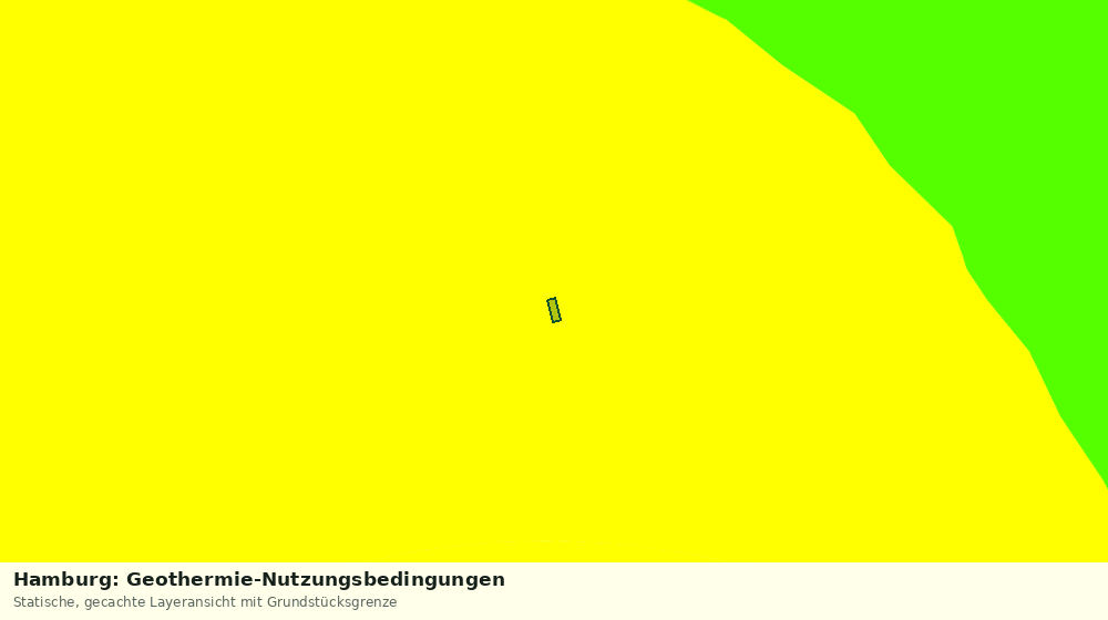 Statische Kartenansicht: Hamburg: Geothermie-Nutzungsbedingungen