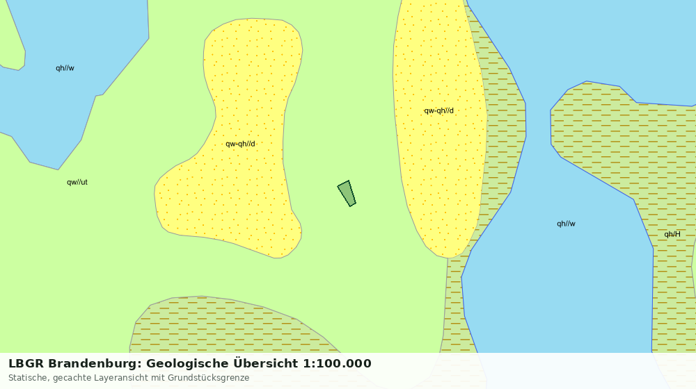 Statische Kartenansicht: LBGR Brandenburg: Geologische Übersicht 1:100.000
