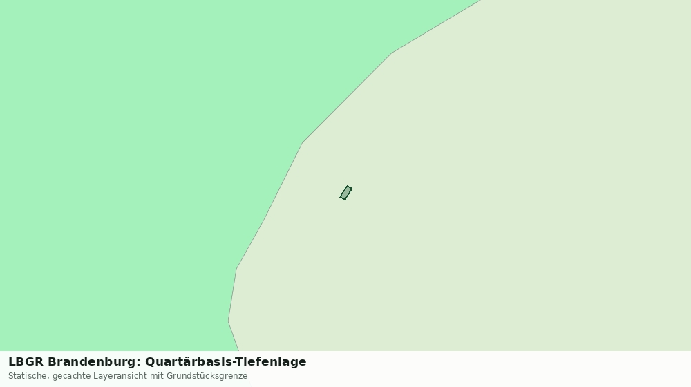 Statische Kartenansicht: LBGR Brandenburg: Quartärbasis-Tiefenlage