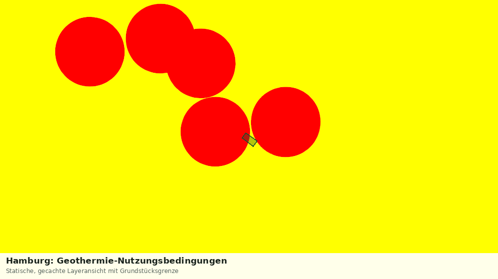 Statische Kartenansicht: Hamburg: Geothermie-Nutzungsbedingungen