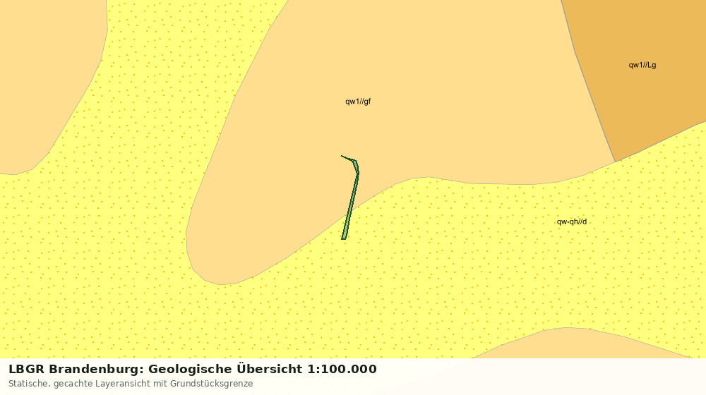 Statische Kartenansicht: LBGR Brandenburg: Geologische Übersicht 1:100.000