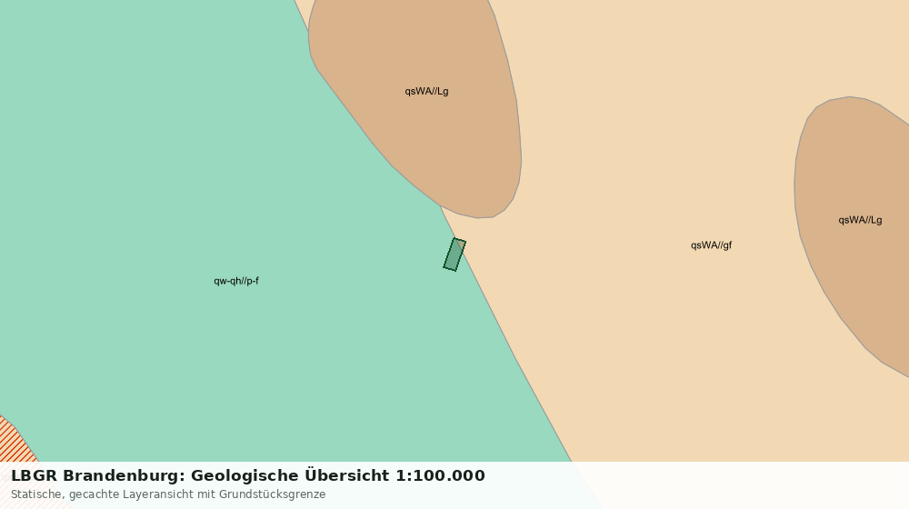 Statische Kartenansicht: LBGR Brandenburg: Geologische Übersicht 1:100.000