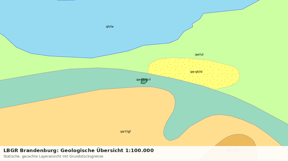 Statische Kartenansicht: LBGR Brandenburg: Geologische Übersicht 1:100.000