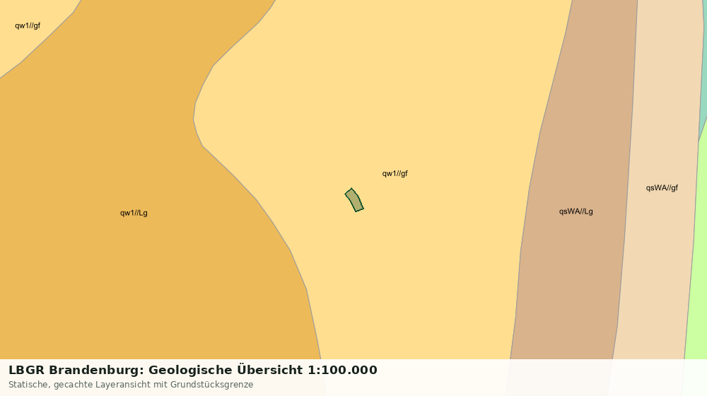 Statische Kartenansicht: LBGR Brandenburg: Geologische Übersicht 1:100.000