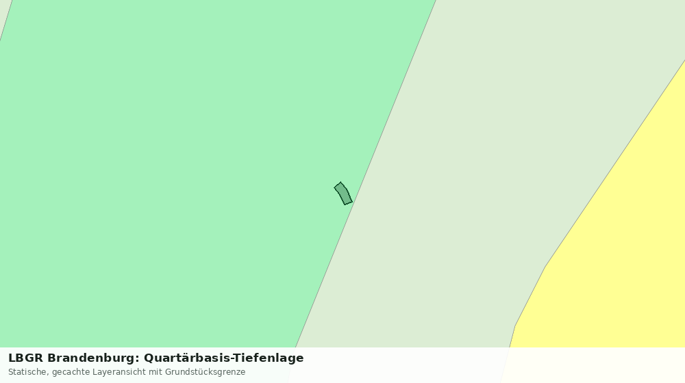 Statische Kartenansicht: LBGR Brandenburg: Quartärbasis-Tiefenlage