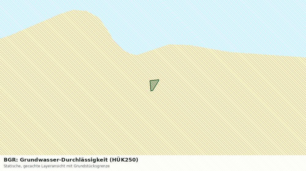 Statische Kartenansicht: BGR: Grundwasser-Durchlässigkeit (HÜK250)
