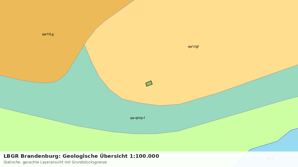 Statische Kartenansicht: LBGR Brandenburg: Geologische Übersicht 1:100.000