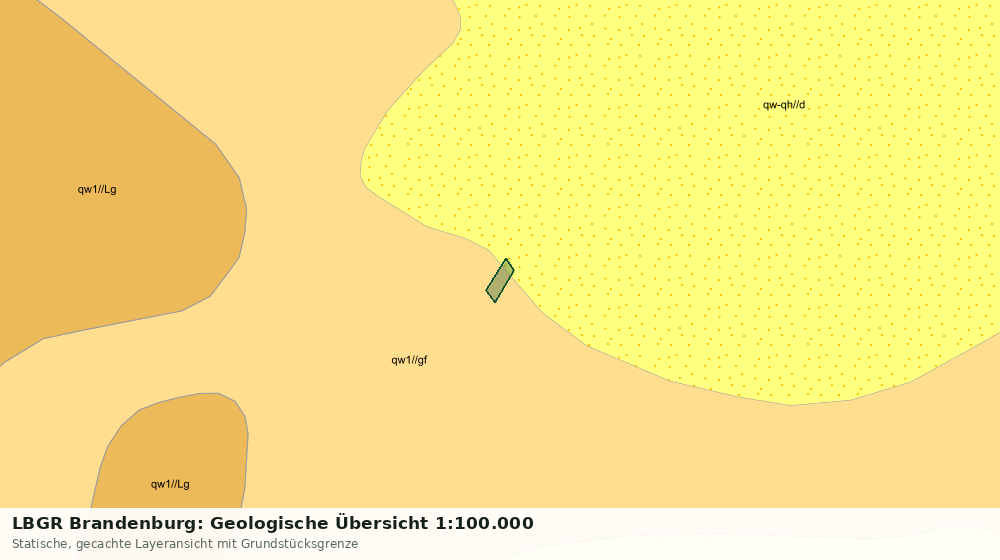 Statische Kartenansicht: LBGR Brandenburg: Geologische Übersicht 1:100.000