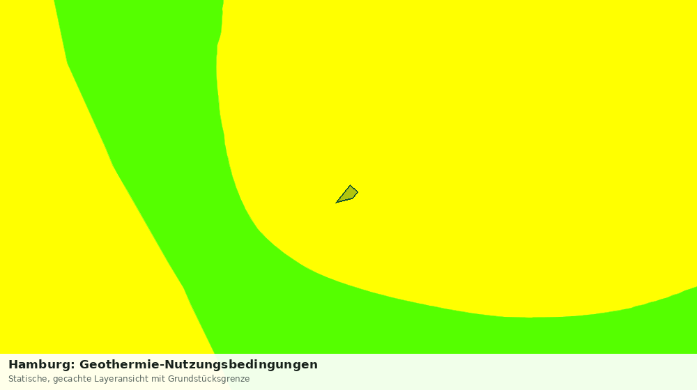 Statische Kartenansicht: Hamburg: Geothermie-Nutzungsbedingungen