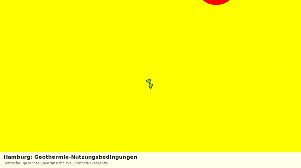 Statische Kartenansicht: Hamburg: Geothermie-Nutzungsbedingungen