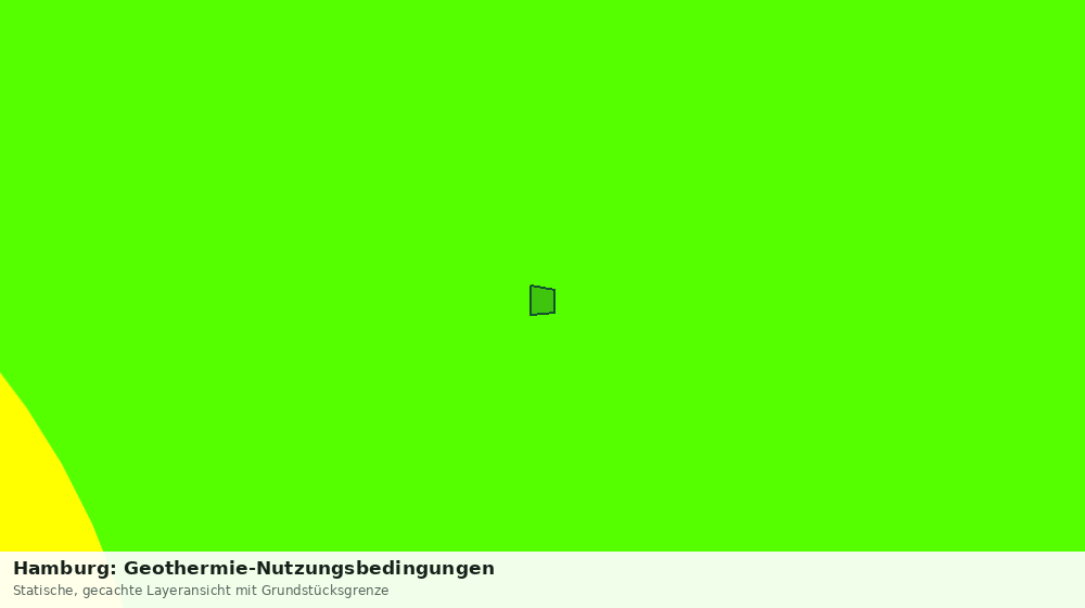 Statische Kartenansicht: Hamburg: Geothermie-Nutzungsbedingungen