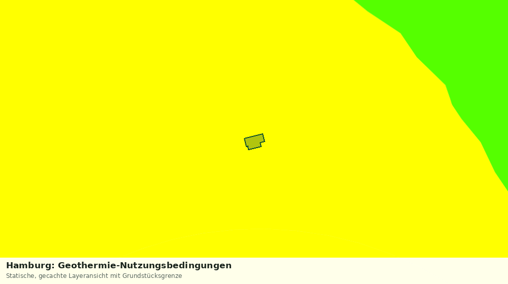 Statische Kartenansicht: Hamburg: Geothermie-Nutzungsbedingungen