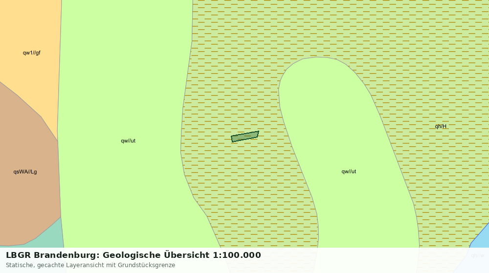 Statische Kartenansicht: LBGR Brandenburg: Geologische Übersicht 1:100.000