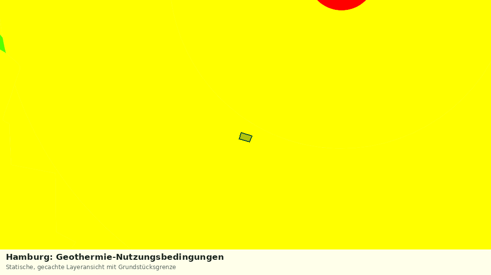 Statische Kartenansicht: Hamburg: Geothermie-Nutzungsbedingungen