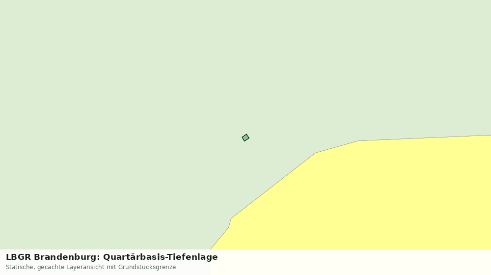 Statische Kartenansicht: LBGR Brandenburg: Quartärbasis-Tiefenlage