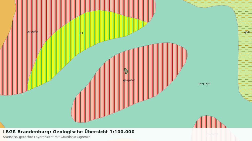 Statische Kartenansicht: LBGR Brandenburg: Geologische Übersicht 1:100.000