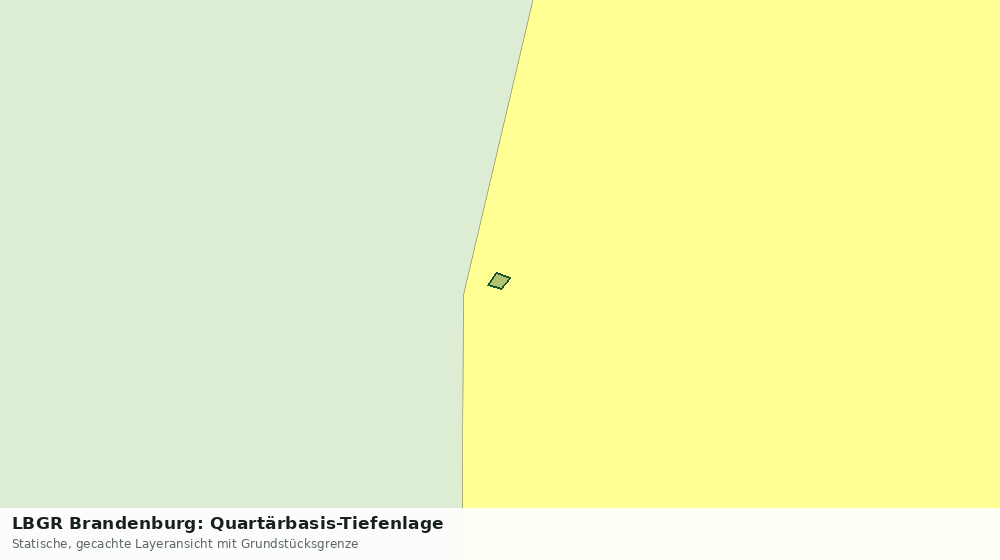 Statische Kartenansicht: LBGR Brandenburg: Quartärbasis-Tiefenlage