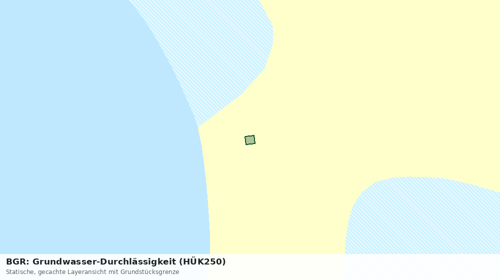 Statische Kartenansicht: BGR: Grundwasser-Durchlässigkeit (HÜK250)